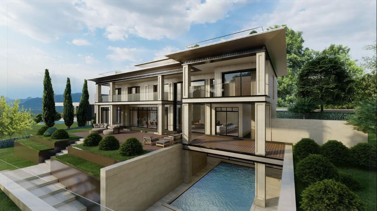 Architect designs for Eyyub's planned villa