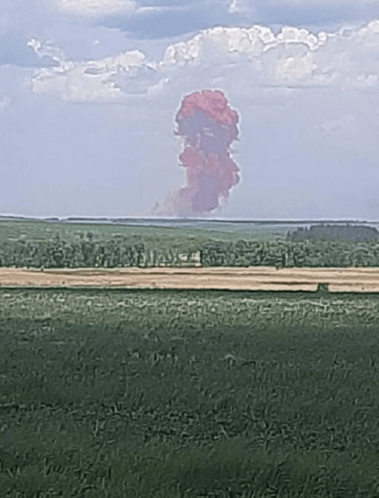Ammonium Nitrate warehouse shelled.
